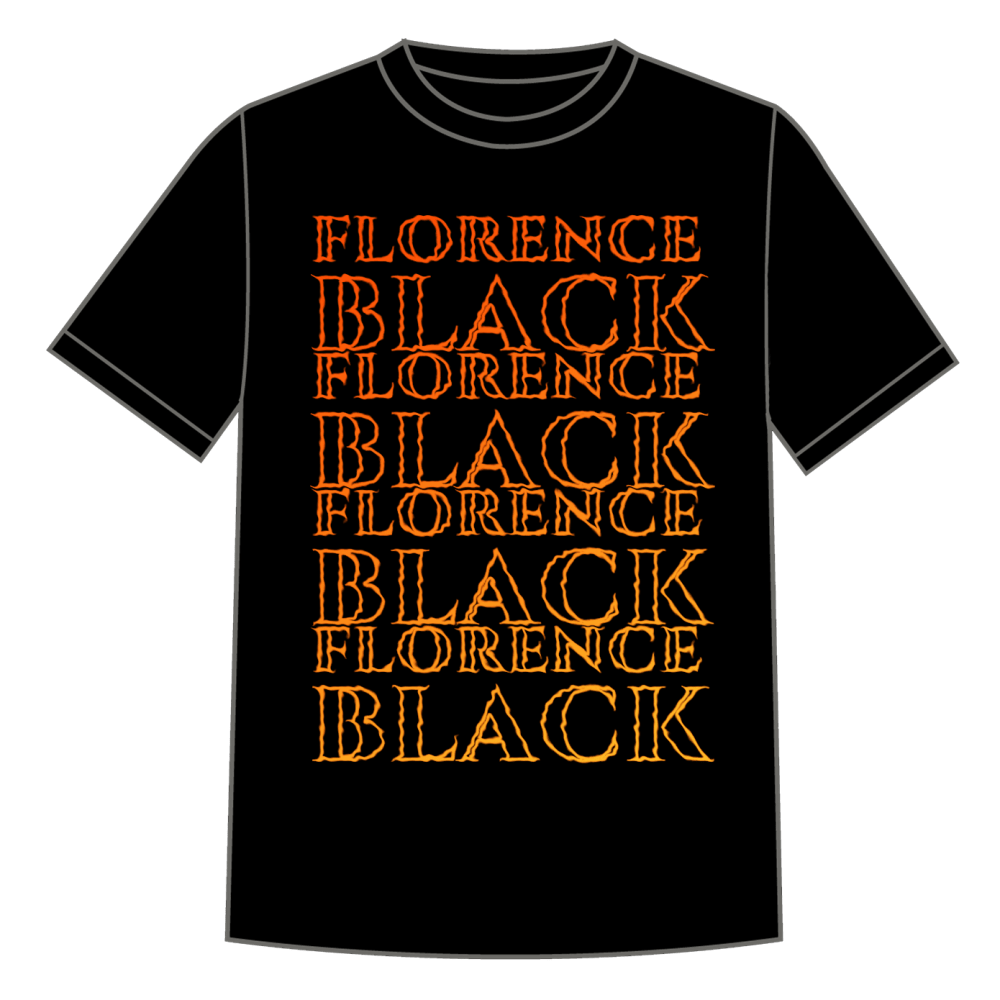 Florence Black - Orange Ripple T-Shirt