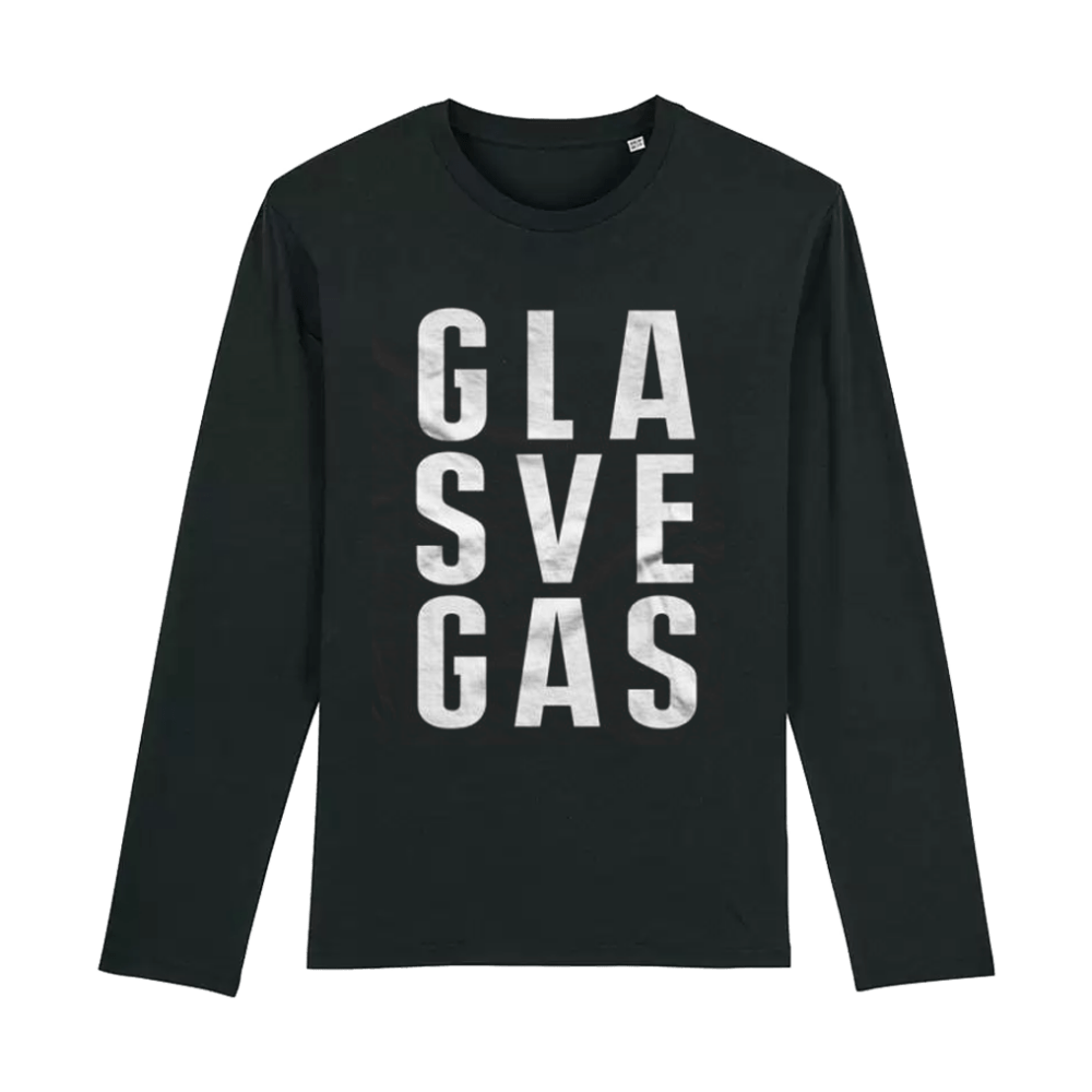 Glasvegas - Stacked Logo Long Sleeved T-Shirt