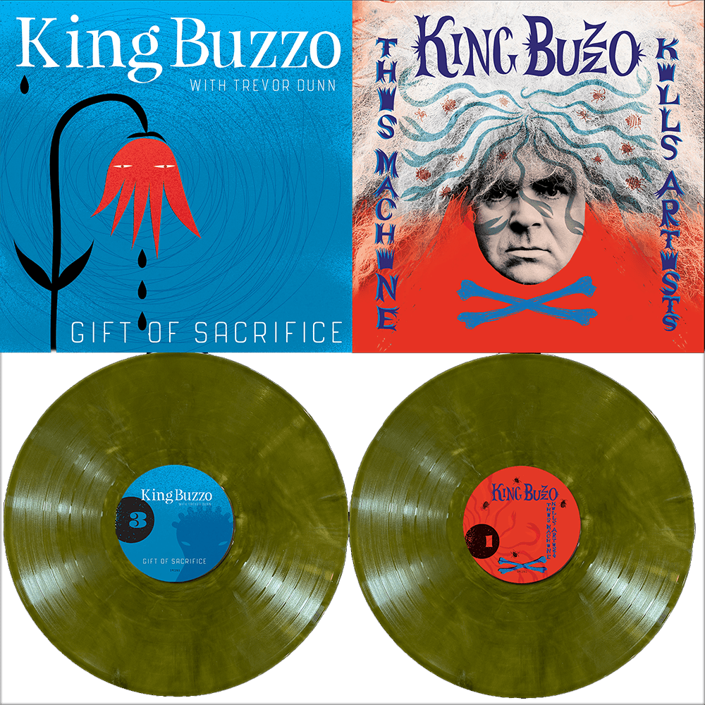 King Buzzo - This Machine Kills Artists-Gift Of Sacrifice Puke Green Double-Vinyl