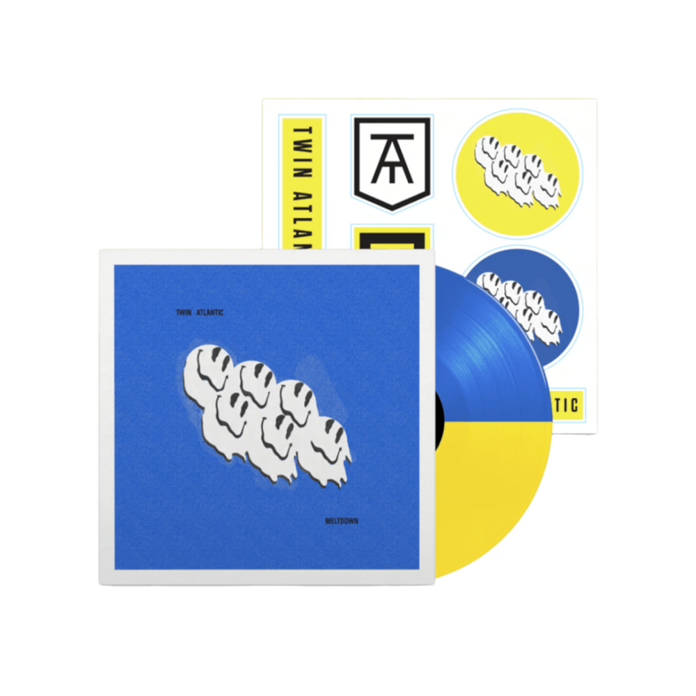 Twin Atlantic - Meltdown- Heavyweight Split Yellow-Blue Vinyl Signed Vinyl