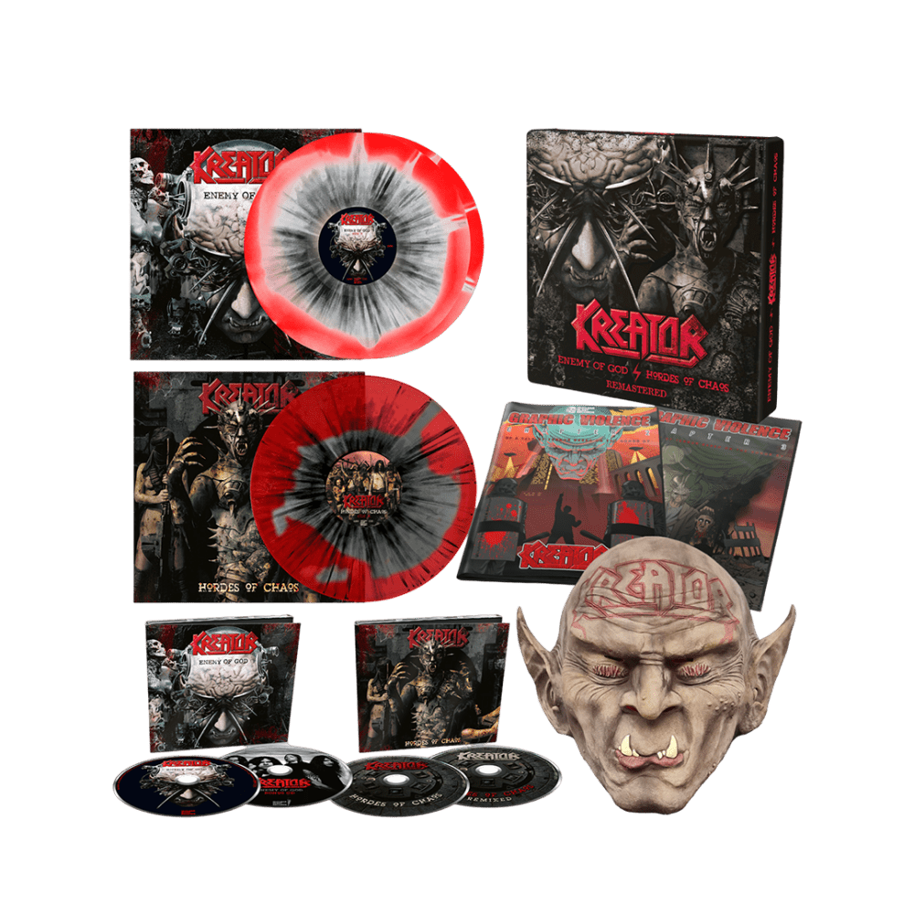 Kreator - Enemy Of GodHordes Of Chaos Red & Black Splatter 3LP- 4CD Boxset