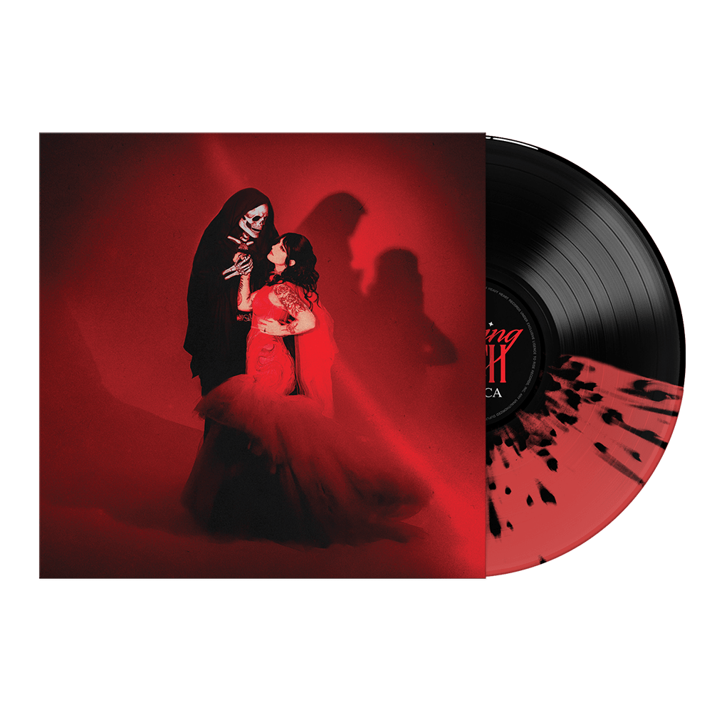 Mothica - Kissing Death Half Red Half Black With Splatter Vinyl