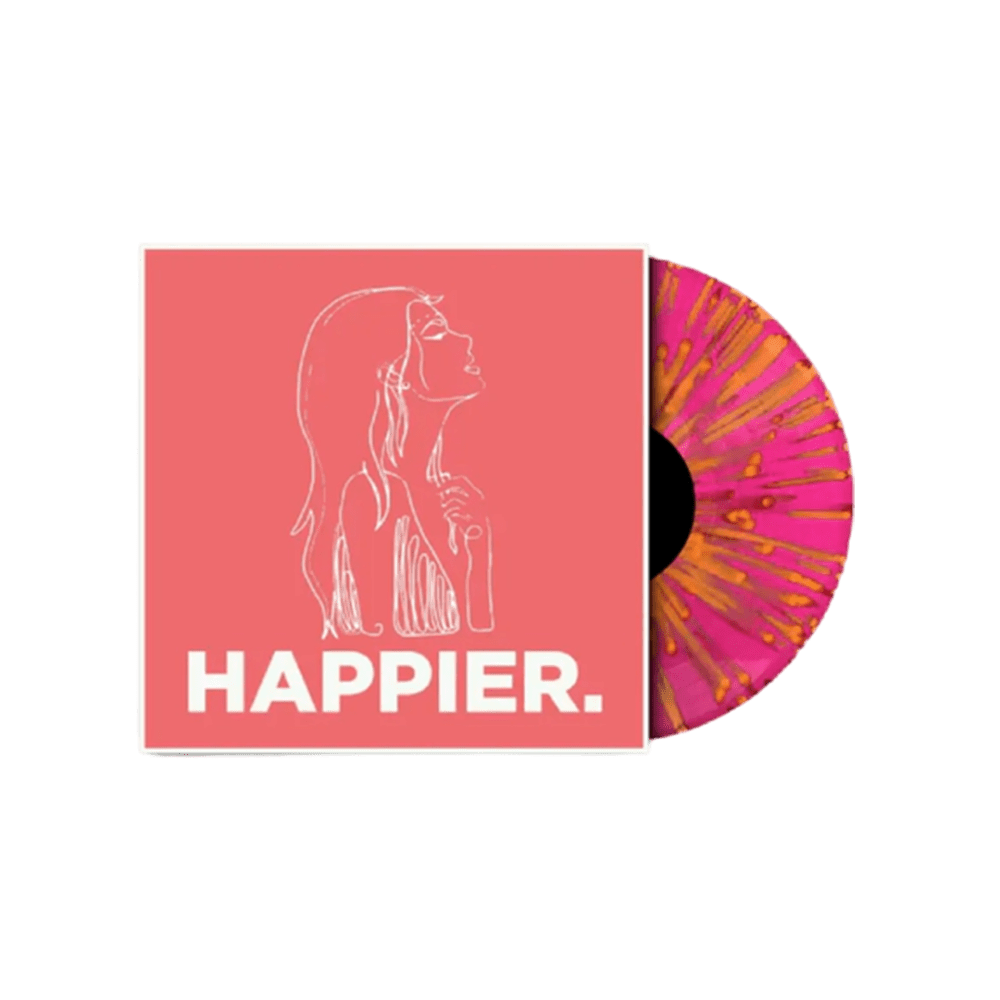 As December Falls – Happier RSD 2024 Orange & Pink Splatter Vinyl