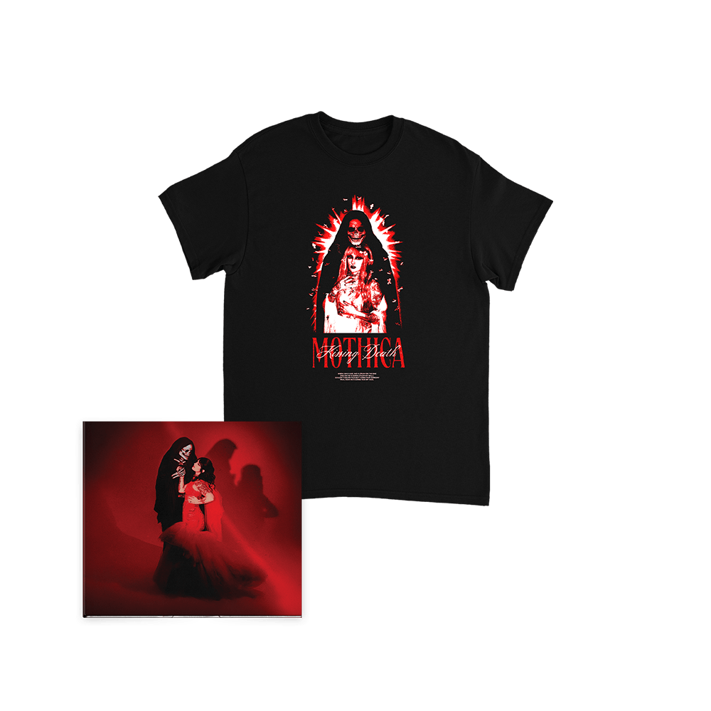 Mothica - Kissing Death CD-Reaper T-Shirt