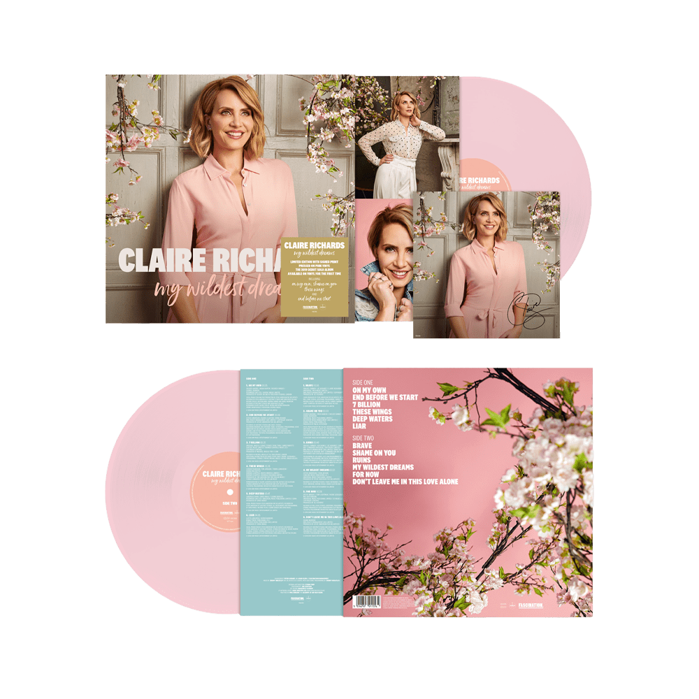 Claire Richards – My Wildest Dreams Inc Signed Print Pink Vinyl