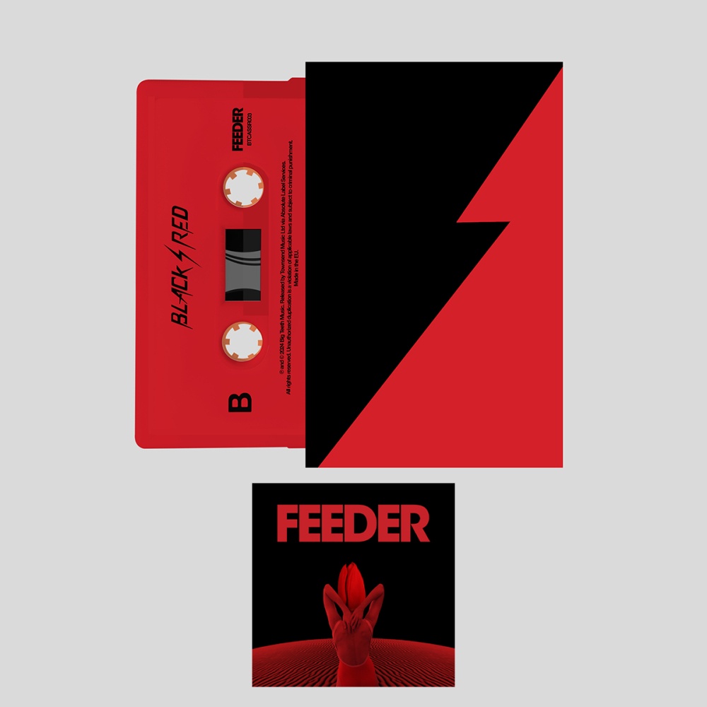 Feeder - Black  Red Deluxe Digital Download-Red Cassette