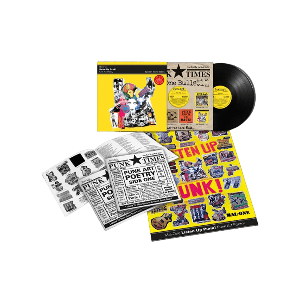 Mal-One - Listen Up Punk! Punk Art Poetry- Spoken Word Album RSD 2024 Vinyl