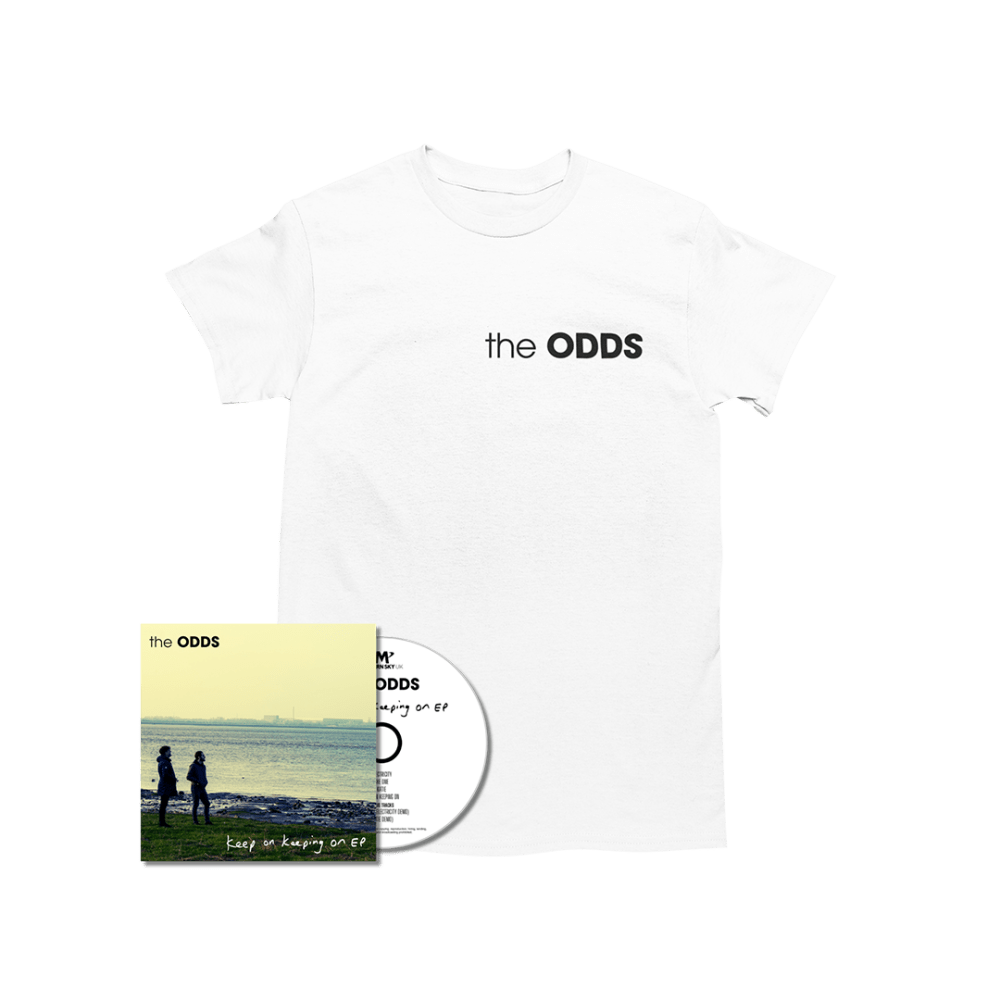 The Odds - Keep On Keeping On EP CD-White T-Shirt