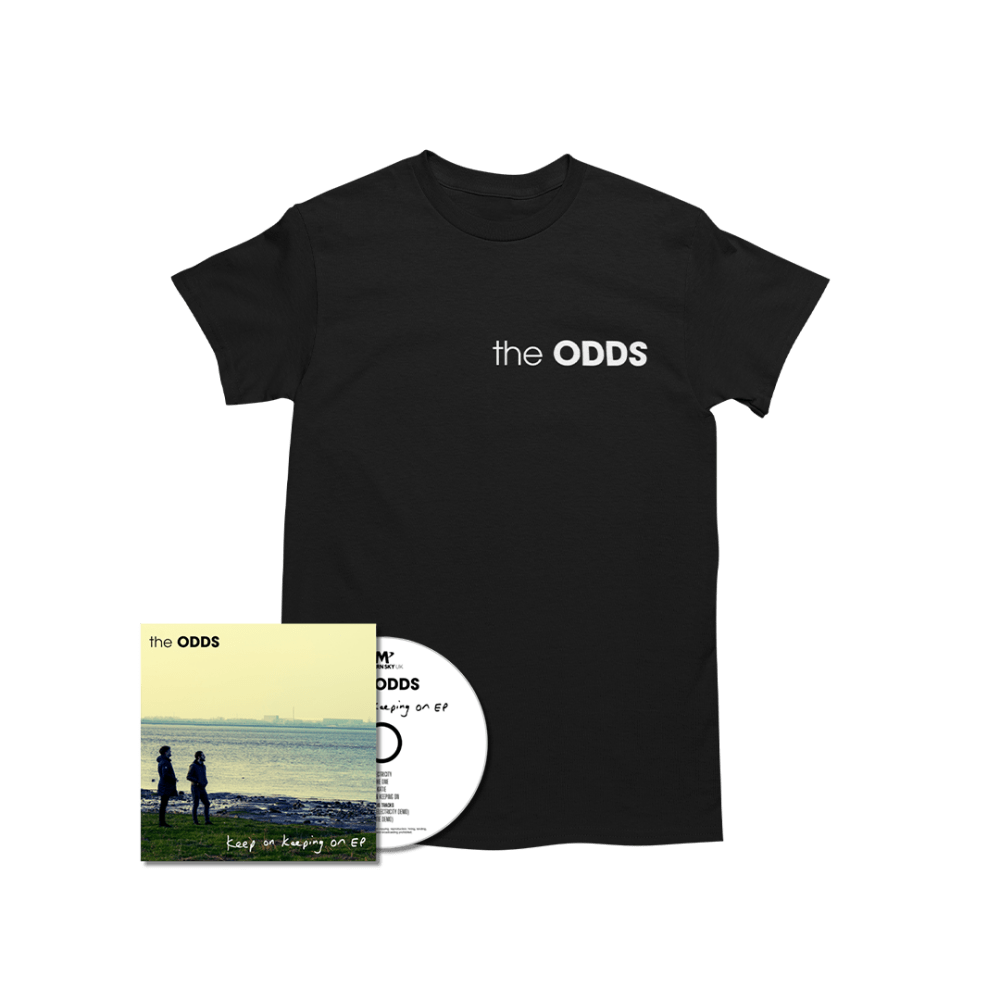 The Odds - Keep On Keeping On EP CD-Black T-Shirt