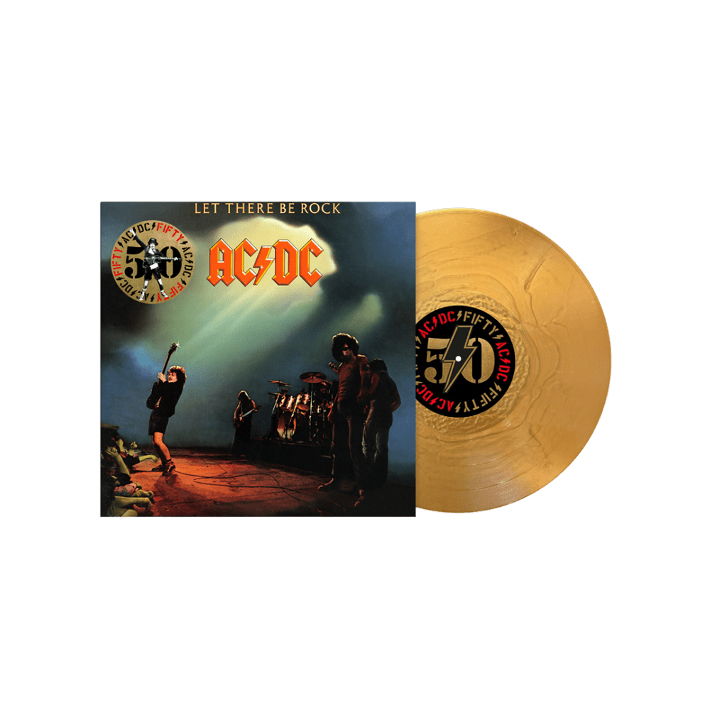 AC/DC – Let There Be Rock 50th Anniversary Gold Vinyl