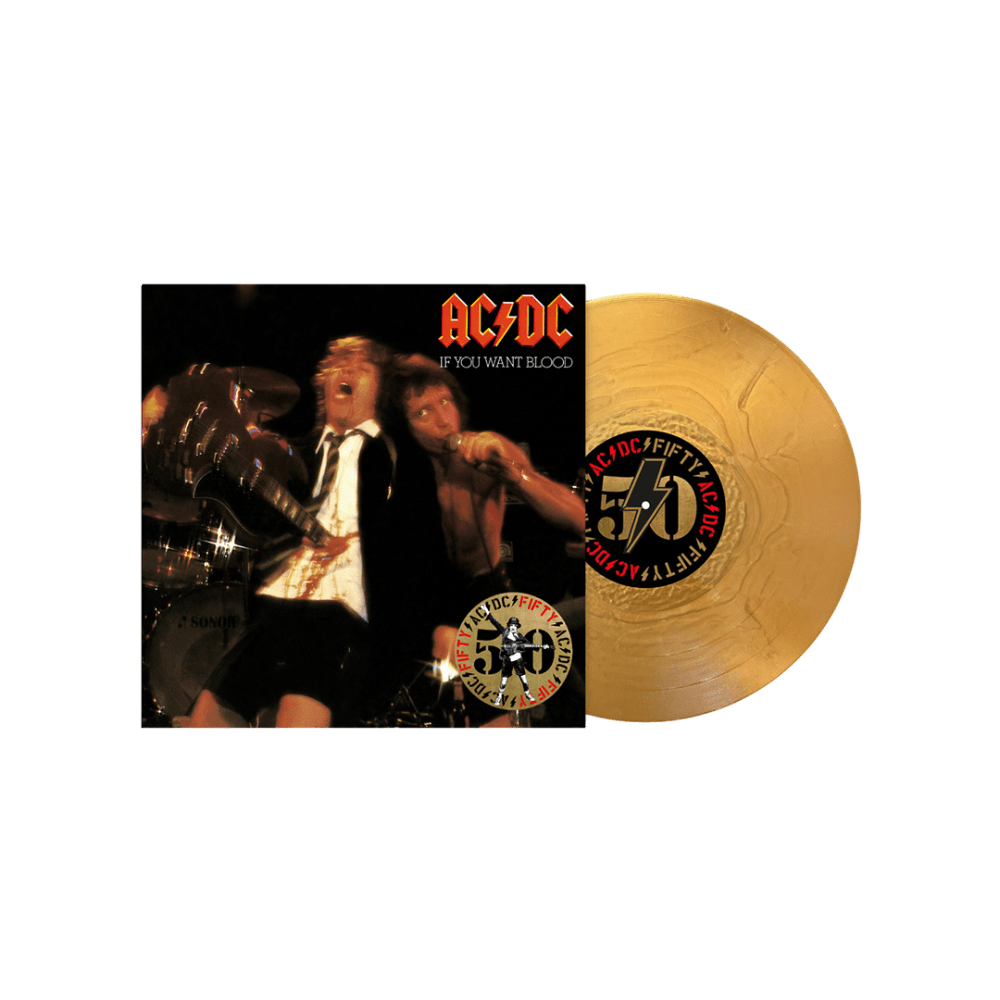 AC/DC - If You Want Blood Youve Got It 50th Anniversary Gold Vinyl