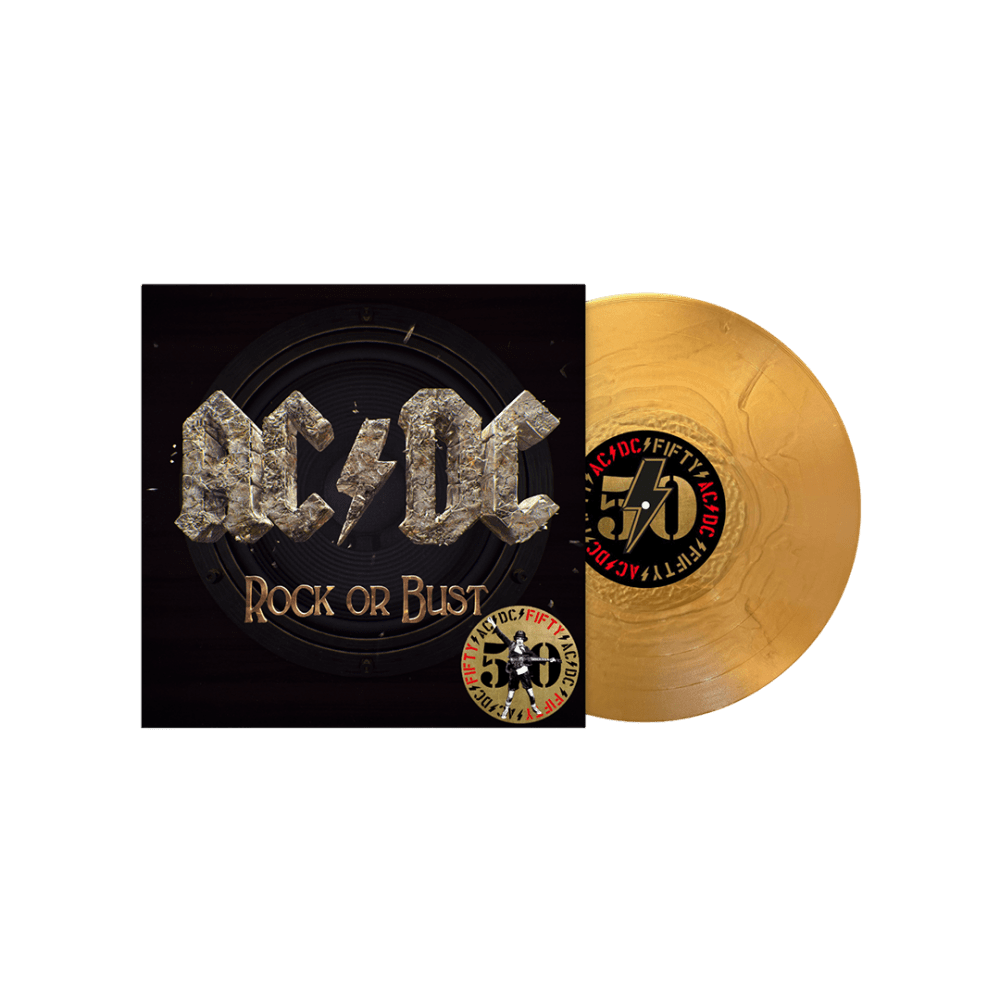 AC/DC – Rock or Bust 50th Anniversary Gold Vinyl