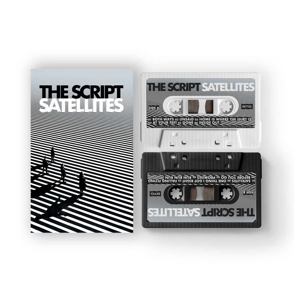 The Script - Satellites White & Black Sandwich Cassette