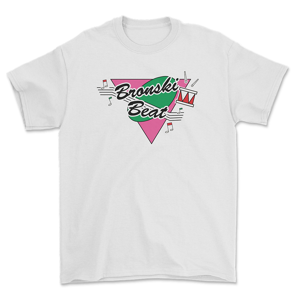 Bronski Beat - Smalltown Boy Front LogoBack Text White T-Shirt