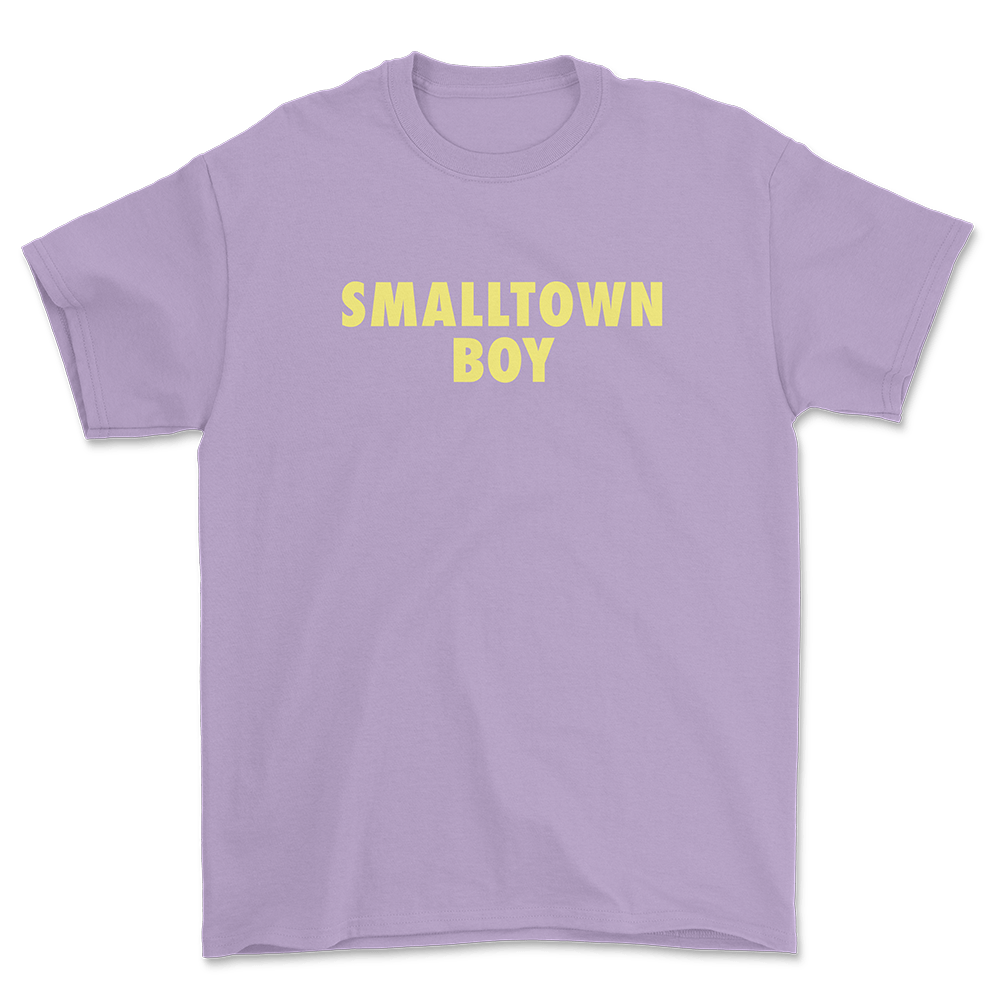 Bronski Beat - Smalltown Boy Front TextBack Logo Lavender T-Shirt