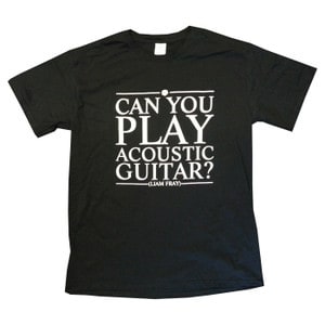 Liam Fray - Mens Acoustic Black T-Shirt