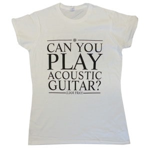 Liam Fray - Ladies Acoustic White T-Shirt