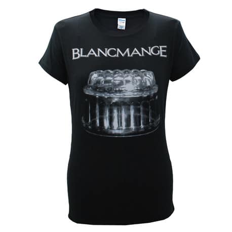 Blancmange - Ladies Black Blank Glass T-Shirt