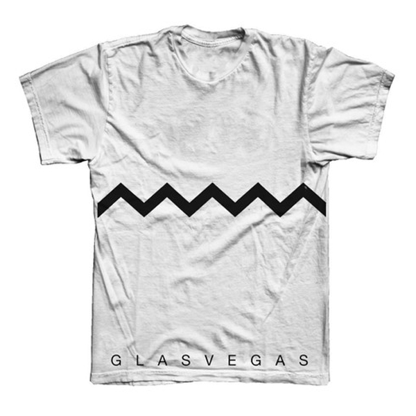 Glasvegas - White Chevron T-Shirt