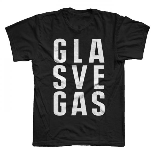 Glasvegas - Black FWA Stacked Logo T-Shirt