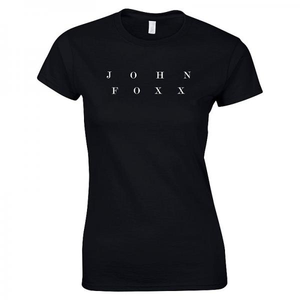 John Foxx - John Foxx Womens Logo Black T-Shirt