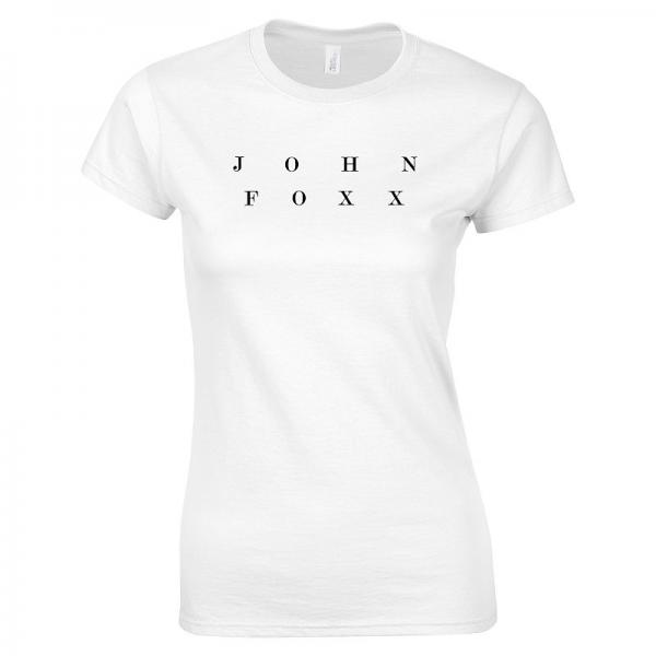 John Foxx - John Foxx Womens Logo White T-Shirt