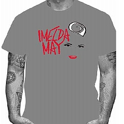 Imelda May - Sport Grey Face Logo Mens T-Shirt