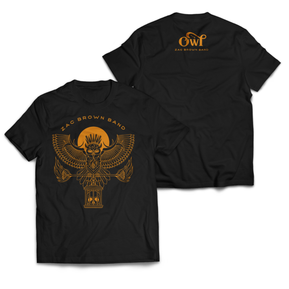 Zac Brown - The Owl Front and Back Logo T-Shirt