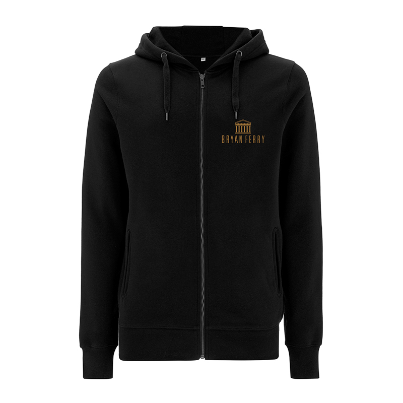 Bryan Ferry - Name In Tan Black Zip Hoody