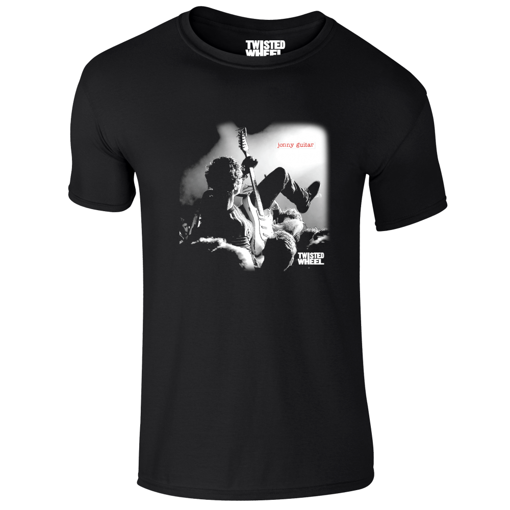 Twisted Wheel - Jonny Guitar Album Black T-Shirt