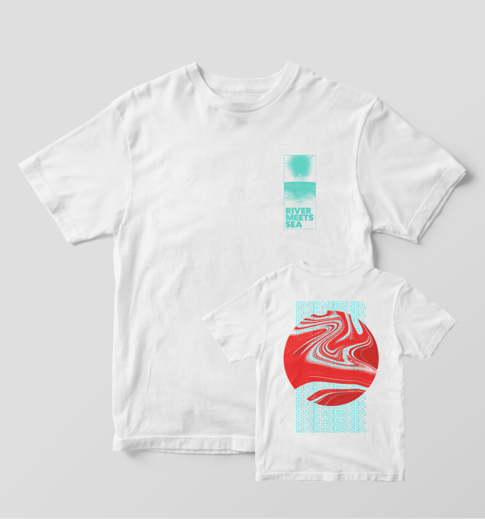 River Meets Sea - Sun Beam White T-Shirt