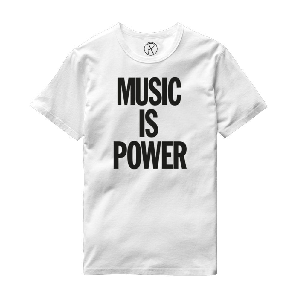 Richard Ashcroft - Music Is Power 2020 White T-Shirt