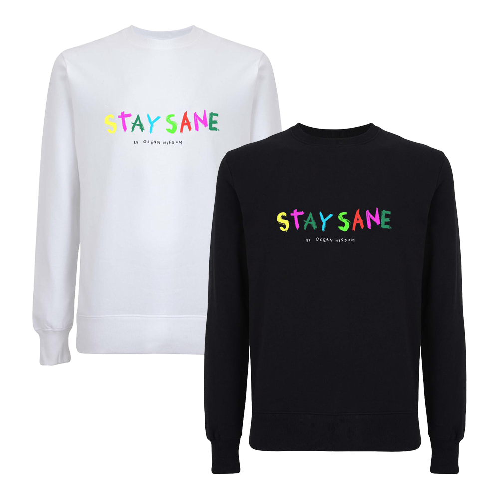 Ocean Wisdom - Stay Sane Embroidered Sweatshirt