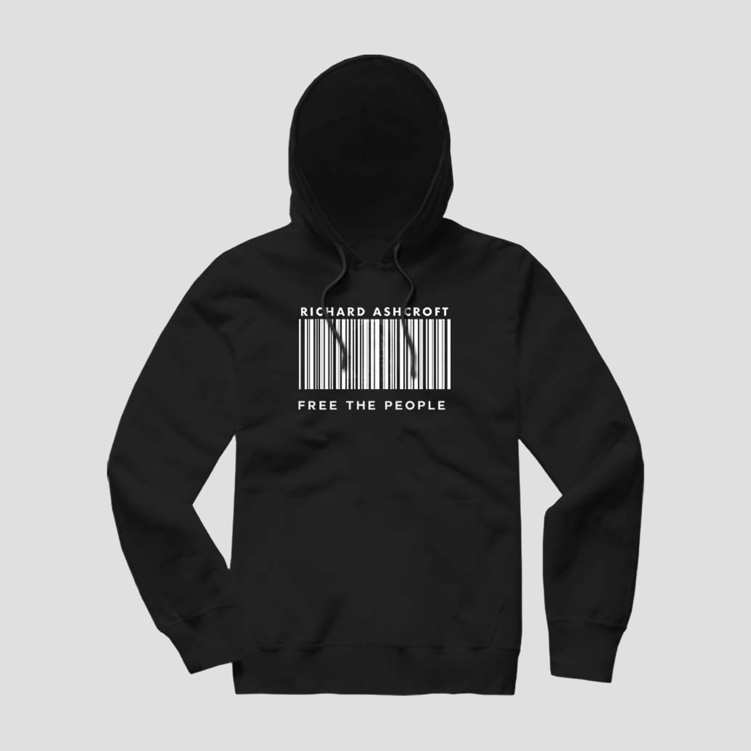 Richard Ashcroft - Free The People Black Barcode Hoodie