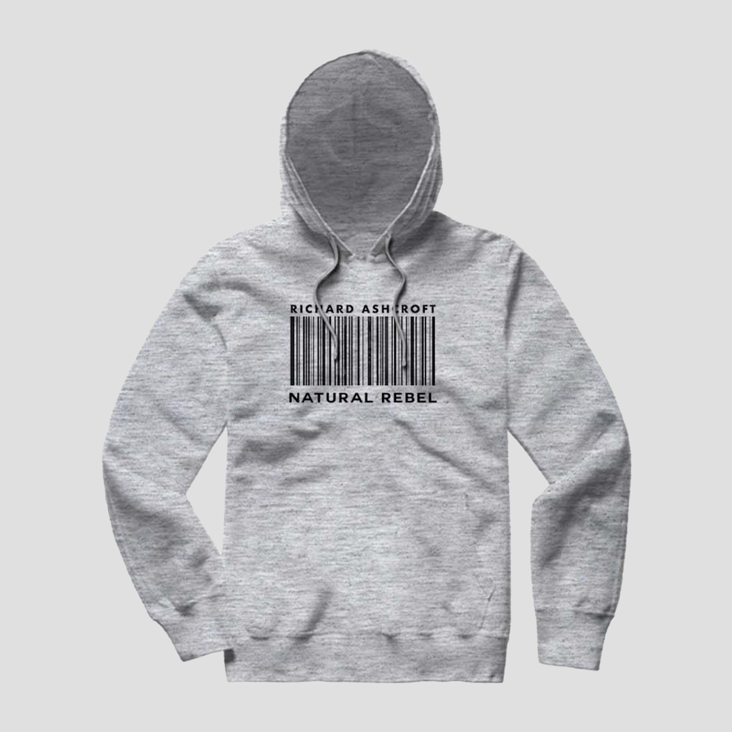 Richard Ashcroft - Natural Rebel Grey Barcode Hoodie