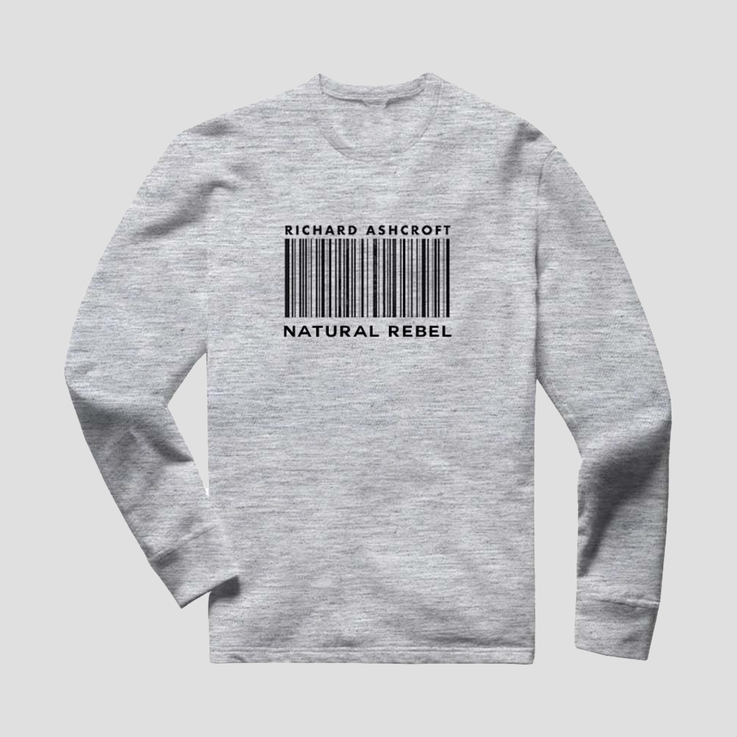 Richard Ashcroft - Natural Rebel Grey Barcode Sweatshirt