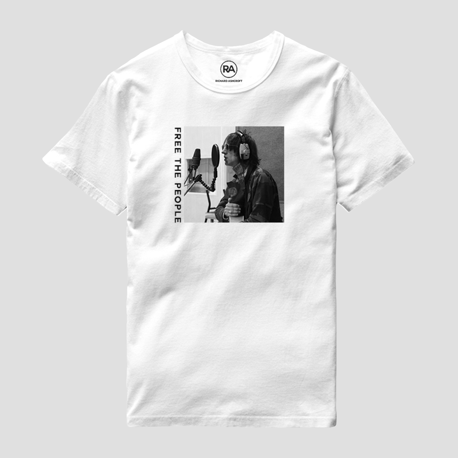 Richard Ashcroft - Free The People Photo White T-Shirt