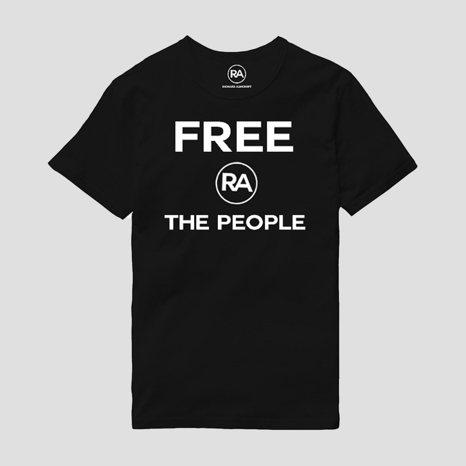 Richard Ashcroft - Free The People Black T-Shirt