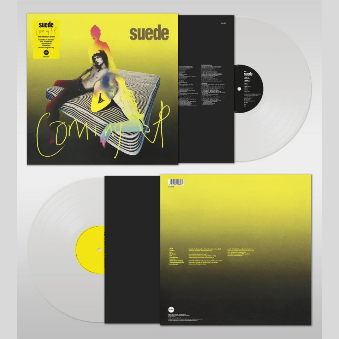 Suede - Coming Up 25th Anniversary Edition Clear  Heavyweight Vinyl