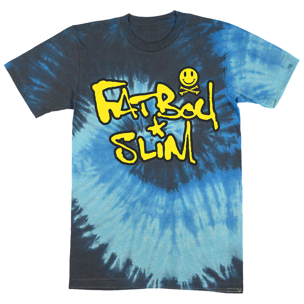 Fatboy Slim - Blue Ocean Tie Dye Logo Tie Dye T-Shirt