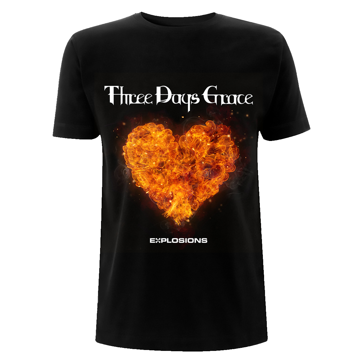 Three Days Grace - EXPLOSIONS Black T-Shirt