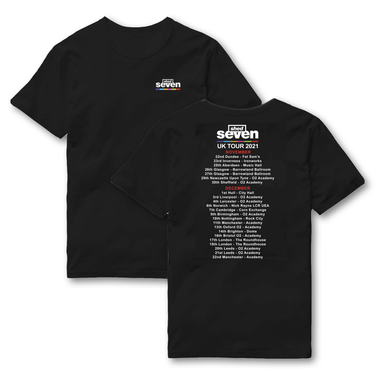 Shed Seven - 2021 Tour T-Shirt