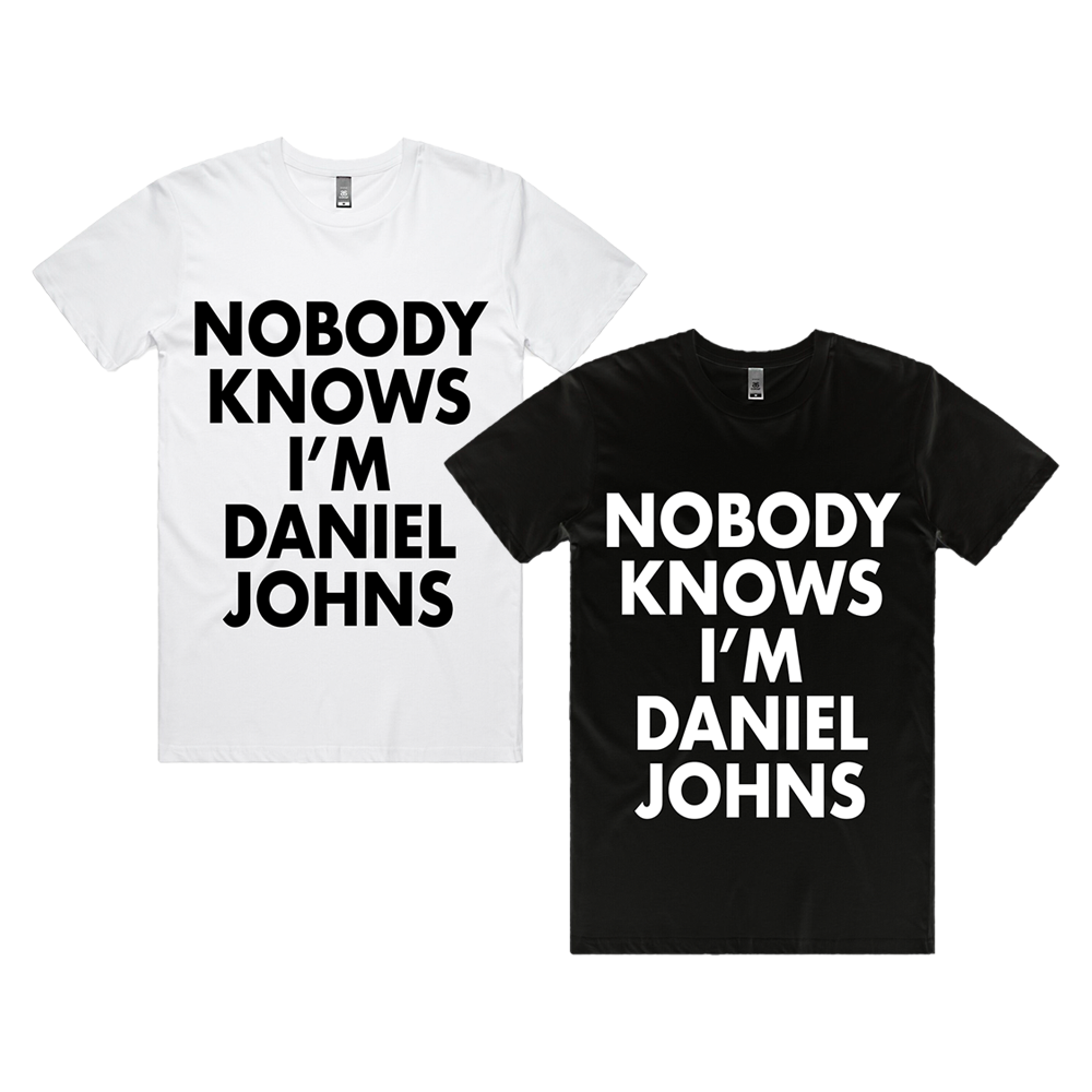 Daniel Johns - Nobody Knows Im Daniel Johns WhiteBlack T-Shirt