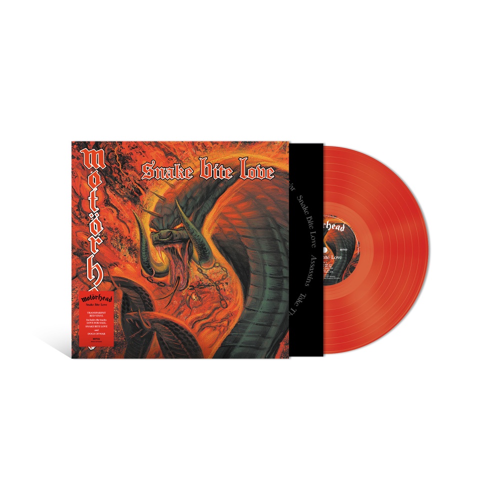Motörhead - Snake Bite Love Transparent Red Vinyl