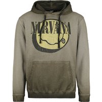 Nirvana Hooded sweater Yellow Smiley S to XXL for Men green - Image 1