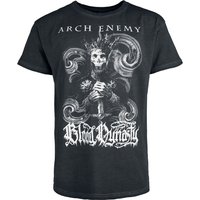 Arch Enemy T-Shirt Bloody Wave Glow In The Dark S to 4XL for Men anthracite - Image 1
