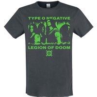 Type O Negative T-Shirt Amplified Collection Legion Of Doom S to XXL for Men charcoal