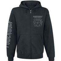 Powerwolf Hooded zip Crest Metal Is Religion M to XXL for Men black - Image 1