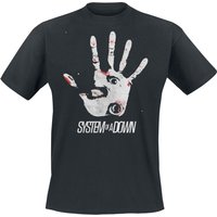 System Of A Down T-Shirt Hand Eye M to XXL for Men black - Image 1