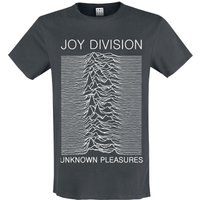 Joy Division T-Shirt Amplified Collection Unknown Pleasures S to 3XL for Men charcoal - Image 1